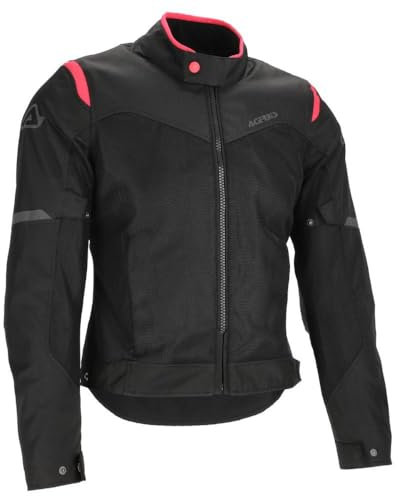 Acerbis Giacca Donna (CE) Ramsey Vented 2.0 estiva Nero Rosa taglia M