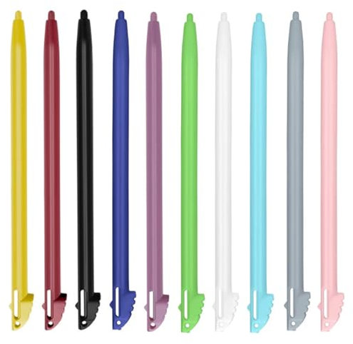 OUDQFCJ Stylet DS, Lot de 10, pour Consoles de Jeux, Stylet pour Consoles de Jeux, Accessoires de Jeux précis et durables