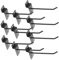 MAGICLULU 10 Pièces Crochets de Panneau Rainuré Lot de Crochets Universels pour Accessoires Mobiles Support Robuste pour et Maison Noir