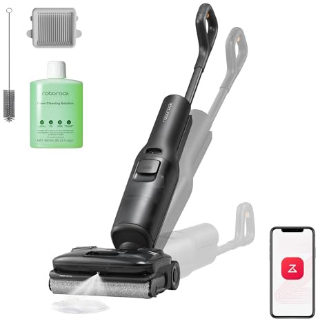 roborock F25 ACE Pro Aspirapolvere Lavapavimenti Senza Fili, 25000Pa, JetFoaming Anti-Macchie, Rullo Anti-Groviglio, Design 180° a Piatto, Autopulizia Acqua Calda e Asciugatura, 60 min