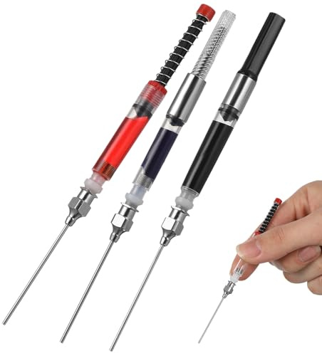 jojofuny 3Pcs Fountain Pen Ink Filler Spring Converter Tool with Metal for Smooth Ink Flow and Detachable Interface Maintenance