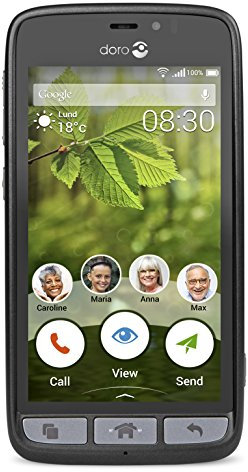 Doro 7423 8030 4G SIM-Free Mobile Phone Without Cradle - Black