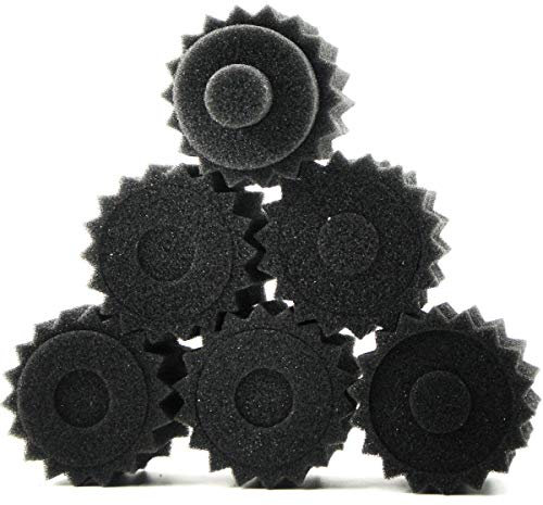 6Stk neue 1/8 RC Nitro Motor Buggy Luftstaub Luftfilter Filter Externe Schwämme Zubehör Schwarz