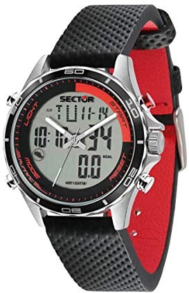 Sector Orologio da Uomo, Collezione Master, in Acciaio, Cuoio, R3271615001