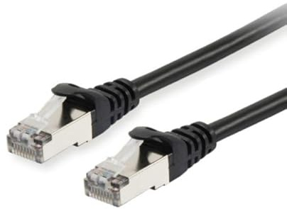 Equip Patch Cable RJ45 Cat6A S/FTP (S-STP) PIMF 1.00 m Black
