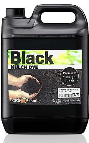 Peach Country Premium Black Mulch Farbkonzentrat – 11.200 m² – Pure Midnight Black Mulch Dye Spray (3,5 l, Schwarz)