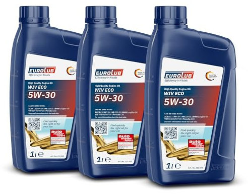 EUROLUB 3X Motoröl 5W-30 Wiv Eco Benzin Diesel Benzinmotor Dieselmotor Motor Motoren Öl Engine Oil 1L