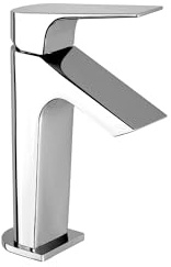 Ramon Soler Grifo de Lavabo Monomando Cromado con Cascada y Limitador 5l/min Ahorro de Agua Serie Urban Chic