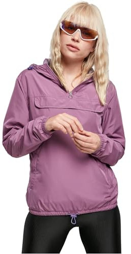 Urban Classics Damen Ladies Basic Pull Over Jacket Windjacke, duskviolet, S