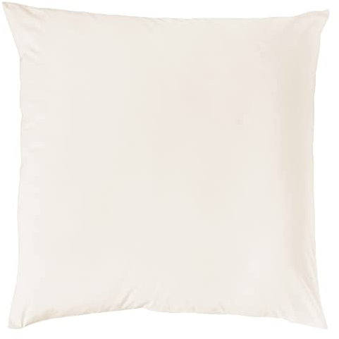 Decoper ® Mako-Satin Kissenbezug aus 100% Baumwolle | Atmungsaktiv & kuschelig weich | Farbe Champagner Creme Weiß | 1 teilig - 80 x 80 cm