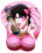 XSPWXN Joseph Joestar 3D Repos du Poignet JoJo Mouse Pad Mat Pink Jo Jo Bizarre Adventure Mousepad pour Ordinateur Portable PC