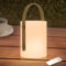 FUYO LED Outdoor-Lampe Akku Tischlampe dimmbar USB-C aufladbar Tischleuchte Außen mit Fernbedienung 8 Farben RGB-Lampe Gartenlampe IP44 für Camping Terrasse Garten Heimat Deko
