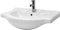 ML-Design Lavabo in Ceramica Bianca 77 x 21,5 x 51,5 cm Lavandino da Incasso Moderno Bacinella Lavamani Arredo per il Bagno e Toilette Lavello con Scarico Standard Foro per Rubinetto e Troppopieno