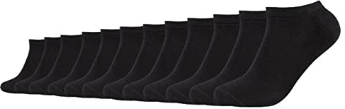 Camano Sneaker Socken Herren Damen 39-42 43-46 47-49 CA-Soft Organic Cotton 12er Pack ohne Gummibund Schwarz Grau Blau Weiß
