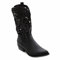 STILL Scarpe Donna Stivali Texani Cowboy Traforati Estate Nero Punta Moda Nuovi G629 (Nero, Numeric_36)