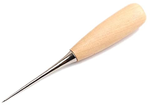 Metall Nähender Ahle Holzgriff Holzbearbeitung Scratch Awls Craft Pin Stanzen Loch Maker Caning Tools