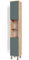 Vicco Badschrank Fynn, Badezimmerhochschrank, Goldkraft Eiche/Grün, 30 x 190 cm