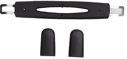 Alomejor Maniglia per Bagagli in Plastica Maniglia per Cinghia di Ricambio Flessibile Nera 23,3 Cm Sostituzione per Valigetta