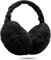 REFORUNG Ohrenwärmer Plüsch Ohrenschützer Winter Weich Warm Earmuffs Schwarz Faltbar Outdoor Ohren Wärmeschutz Verstellbar Unisex Ohrmuscheln Winter mit Aufbewahrungstasche für Damen und Herren
