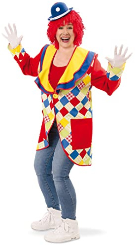 CarnavalTeufel Clown Manteau pour adulte Coloré Costume de frack Veste Carnaval Cirque Parade Showmaster Clown Costume Costume, coloré, L
