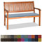 Bankauflage Stuhlkissen Bankkissen mit Krawatte Waschbar ,140x30x3cm，2 3 4-Sitzer Sitzkissen Rutschfeste Auflage für Gartenbank ,Küche,Terrasse Innen und Außenbereich，hellblau ,Dicker Leinenstoff