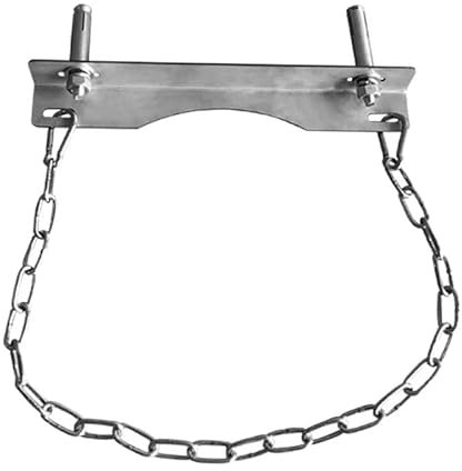 perfk Gas Cylinder Bracket Tank Holder Chain Supported Support Single Wall Bracket Wall Mounted Compressed Cylinders Gas Tank Wall Holder