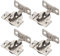 Blum Compact - Bisagra (4 unidades, 107°, incluye placa de montaje, con muelle, para atornillar, incluye 16 tornillos)