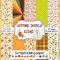 Autumn Double Sided Scrapbooking Paper: Collection of decorative fall theme pattern craft paper for scrapbooking, decoupage, collage, card making, and DIY crafts projects