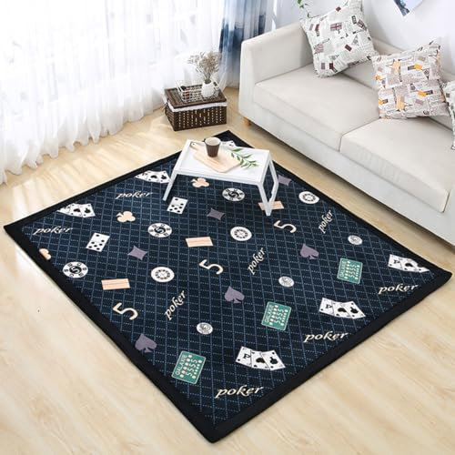 Single tree forest Teppich Für Kinderzimmer, als Krabbeldecke fürs Kind, Yogamatte und Übungsauflage geeignet-Playing Cards-120 * 200cm