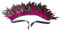 DolceTiger Damen Federschal Vintage Feder Umhänge Schulterumhang Cape Gothic Kragen Federboa Kostüm Vogel Pfau Kostüm Damen Karneval Kostüm Samba Kostüm für Karneval Halloween Maskerade (Hot Pink)