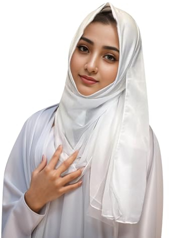 Fulidngzg Kopftuch Damen, Christliches Türkische Kopftücher Chiffon Schal Muslimische Abaya Hijab Khimar Islamische Kleidung Ramadan Tuch Undercap