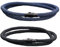 TNSRAY Bracciale in corda con chiusura magnetica, 2 pezzi braccialetto magnetico in corda, braccialetto in corda per uomo e donna, braccialetti blu scuro nero regalo creativo