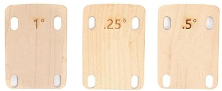 RDNKVB 3 Stück Gitarrenhals Unterlegscheiben,Guitar Neck Shims,Bass Shims für Gitarren,E-Gitarren Verstärkungsplatten,Gitarrenhals Unterlegscheibenschutz,Abstandshalter Zum Einstellen des Halsbodens
