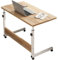 Atwnjkp Höhenverstellbarer Überbetttisch, mobiler Computertisch, Sitz-Steh-Schreibtisch mit Rollen, tragbares Tablett, Schlafzimmer, Arbeitstisch für kleinen Raum (16 x 24, Hals).