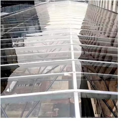 AFGZQ Pannelli Serre Policarbonato Pannello Tetto PC, Copertura Antipioggia Protezione UV, for Serre, Capannoni, Tettoie, Facile Tagliare E Piegare, Personalizzato(5.1x3.3ft)