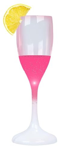 Stronrive Tasses LED,Verres à Champagne | Coupe à champagne lumineuse colorée de 120 ml,Flûtes à champagne polyvalentes, verres activés par liquide, tasses qui brillent dans le noir pour anniversaire,