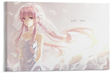 SHUBAPO Gasai Yuno Anime-Poster (1) Kunstwerke auf Leinwand, Wandkunstdrucke, moderne Dekoration, 20 x 30 cm