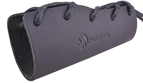 Leather Axe Handle Guard Cover Hatchtet Handle Collar, Garden Pick Protection Holster (Black-Axe Collar01)