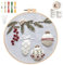 QUANMAITONG Sticken Set Erwachsene，Stickset Weihnachten für Anfänger Embroidery Kit Stickerei, Stick And Poke Stickbilder Stickrahmen DIY, Kreuzstich Weihnachten Deko (Holly-Bauble)