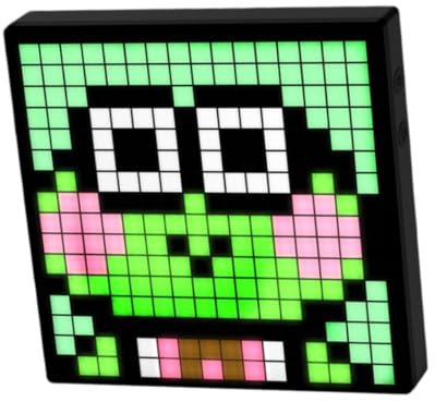 perfk Pixel Art Display Pixel Bildschirm Schreibtisch Halterung Desktop Pixel Animation Uhr Programmierbare Pixel LED Display Pixel Art Rahmen