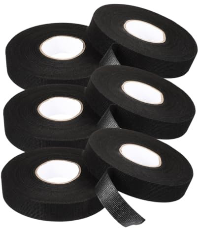 SOLUSTRE 6rollen Kabelbaumband Für Strom Hochtemperatur-drahtbänder Selbstklebendes Gewebeband Kabelbaum-gewebeband Kabelbaum-band Für Automotoren Kabelbaumband Zur Sicheren