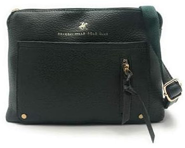 Beverly Hills Polo Hills BH-3948 Umhängetasche bequem und praktisch 18x25.5x7 cm, dunkelgrün