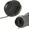 TECHZOCO Tapa para Lentes de Camara, Tapa de protección Snap On, Tapa Protector Lente Camara, Tapa Objetivo Universal, Compatible con Nikon, Canon, Sony, Fujifilm, Pentax, Negro, 55 mm