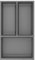 Agoform Besteck Organizer Sky Besteckeinsatz 270x53x473mm schiefgrau Kunststoff