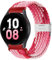 SKXMOD Correa de 20 mm 22 mm para Samsung Galaxy Watch 6 5 4 Band 40/44 mm 5Pro Active 2 Gear S3 pulsera elástica trenzada para Huawei GT2/3 /4Pro/5 correas de reloj(Strawberry,20mm)
