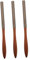 WRITWAA 3pcs Nail Art Brush Set Multi-functional Gel Painting Pens Flat for Quick Application Ergonomic Wooden Handle for Easy Nail Designs and Smudging