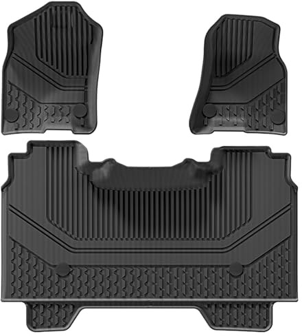 TGSPYXCH Auto Fußmatten für Dodge RAM 1500 2019 2020 2021 2022 2023 2024 2025 TPE Autoteppich Antirutschmatte Fussmatten Interior Zubehör