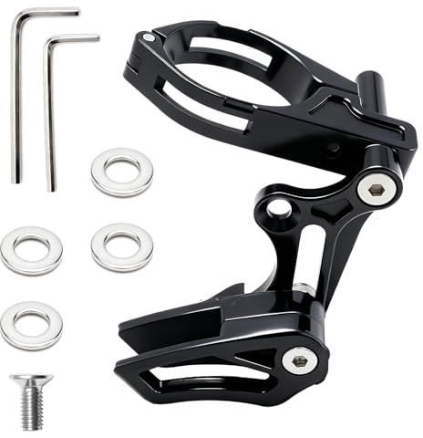 Ollanoos Universal Mountain Bike Chain Stabiliser, Chain Guide Protector, Chain Guard to Prevent Chain Drop, Suitable for Mountain Bikes and Single Chainring Setups