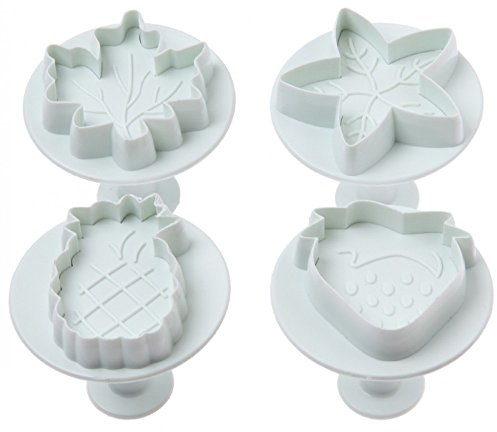 Blättern, Erdbeere, Ananas Ausstecher Set