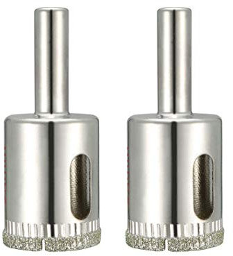 sourcing map 2pcs 23mm Scie Cloche Foret diamant enduit pour verre carreaux céramique marbre roche porcelaine